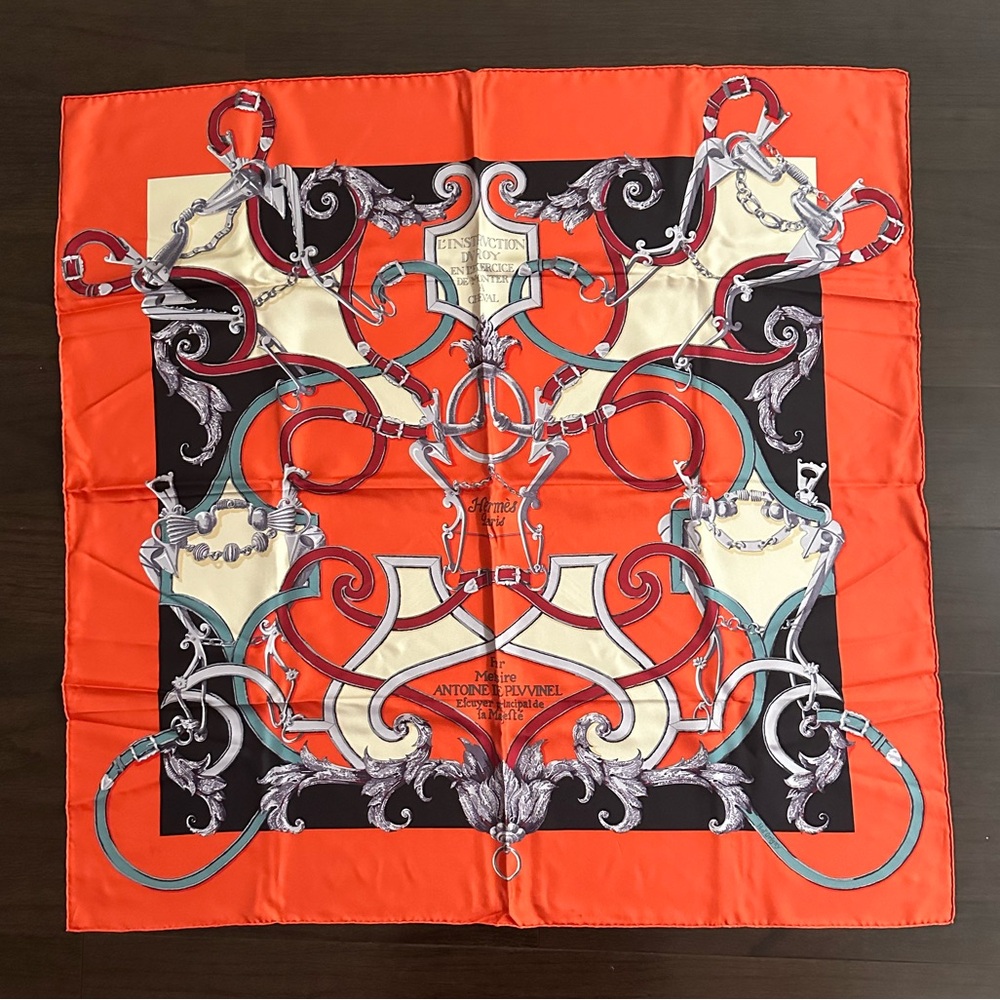 Hermes silk scarf